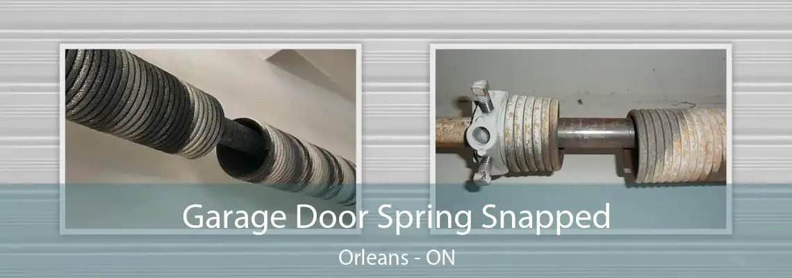 Garage Door Spring Snapped Orleans - ON
