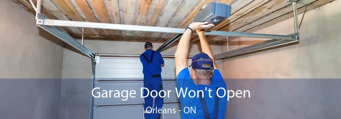 Garage Door Won't Open Orleans - ON