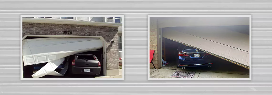 Repair Commercial Garage Door Got Hit By A Car in Orleans, Ontario